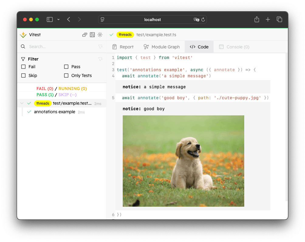 Vitest UI